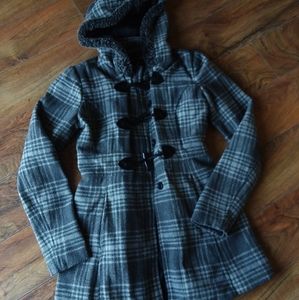 Gray plaid coat